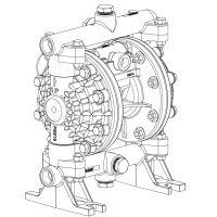 Versa-Matic E5PP2R229C 1/2  Poly Pump