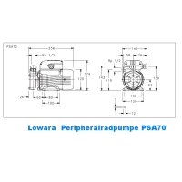 Lowara  Peripheralradpumpe PSA70/A ELP 23/40