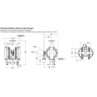 Druckluftmembranpumpe Edelstahl  Flansch DN 40  1 1/2 Zoll | E4SA7X779-ATEX