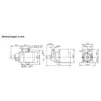 Flojet Magenetgekoppelte  Kreisel-Pumpe NDP  25/2 bis zu  27  l/m 230 VAC Schlauchanschluss